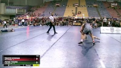 133 lbs Round 4 (8 Team) - Trayce Eckman, Bellarmine vs Peter Young, Dubuque WC