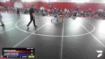 87 lbs Quarterfinal - Mason Moody, Askren Wrestling Academy vs Zander Mueller, Mollitium Wrestling Club