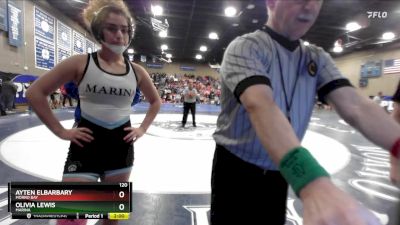 120 lbs Semifinal - Ayten Elbarbary, Morro Bay vs Olivia Lewis, Marina