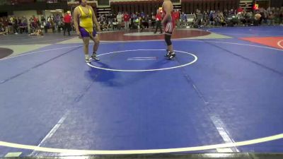 250 lbs 3rd Place Match - Darrell Sunchild, Pioneer Wrestling Club vs Ashton Granados, Browning Indians Wrestling