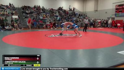 165 lbs Cons. Round 2 - Christopher Galicia, Fort Lupton vs Kole Hawkins, Cedaredge