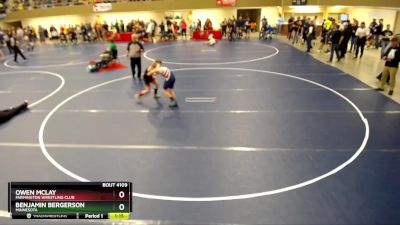 117 lbs Champ. Round 1 - Benjamin Bergerson, Minnesota vs Owen McLay, Farmington Wrestling Club