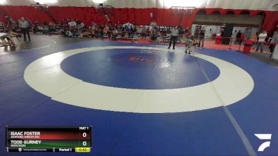 102 lbs Cons. Semi - Todd Gurney, Wisconsin vs Isaac Foster, Aviators Wrestling