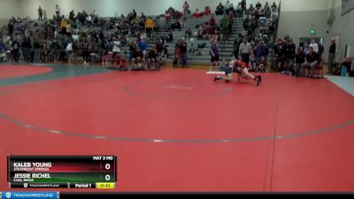 113 lbs Cons. Round 4 - Jessie Richel, Coal Ridge vs Kaleb Young, Steamboat Springs