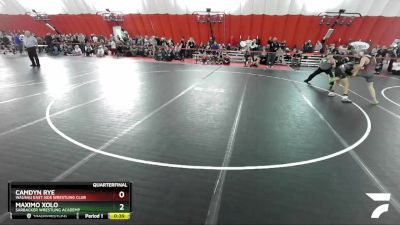 130 lbs Quarterfinal - Maximo Xolo, Sarbacker Wrestling Academy vs Camdyn Rye, Wausau East Side Wrestling Club