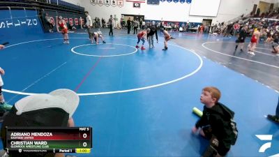 93 lbs Quarterfinal - Christian Ward, Glenrock Wrestling Club vs Adriano Mendoza, Eastside United