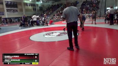 137 lbs Champ. Round 1 - Isabella Perez, Palm Desert vs Ziggy Gonzalez, El Rancho