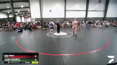 145 lbs Quarterfinal - Sam Aiken, NWWC vs Cohen Schleich, Peninsula Wrestling Club