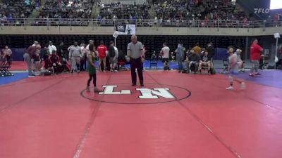 62 lbs Round Of 16 - Liam Hannis, Bloomsbury, NJ vs Chance Davison, Randallstown, MD