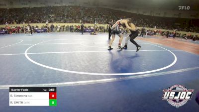 131 lbs Quarterfinal - Shipley Simmons, Shelton Wrestling Academy vs RYAN SMITH, Darko Valley Wolfpak