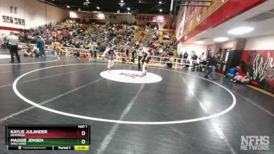 140 lbs Semifinal - Kaylie Julander, Kemmerer vs Maggie Jensen, Wind River