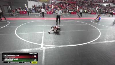 45 lbs Semifinal - Grayson Yang, Crass Trained vs Hudson Fuller, Wisconsin Rapids