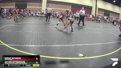 50/53 Round 1 - Doran Withrow, Unattached vs Hayzen Rittenhouse, Palmetto State Wrestling Academy