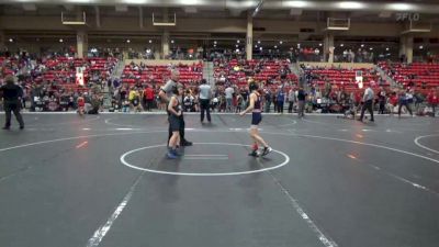 73 lbs Semifinal - Kyler Hilliard, CYWC vs Levi Jaeger, Dodge City Wrestling Academy