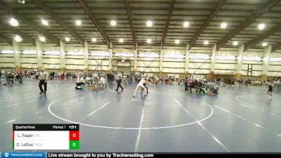 205 lbs Quarterfinal - Leimana Fager, Charger Wrestling Club vs Conor LeDuc, Flathead High School Wrestling