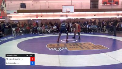 97 kg Quarterfinal - Michael Macchiavello, Titan Mercury Wrestling Club/WOLFPACK vs Enock Francois, New York Athletic Club