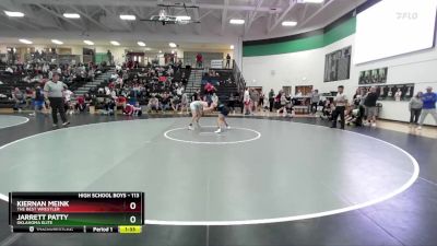 113 lbs Semifinal - Jarrett Patty, Oklahoma Elite vs Kiernan Meink, The Best Wrestler