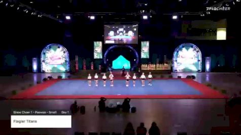 Flagler Titans [2020 Show Cheer 1 - Peewee - Small Day 1] 2020 Pop Warner National Cheer & Dance Championship