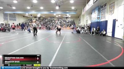 285 lbs Champ. Round 1 - Brandon Bass, Servite vs Sevastyan Galvan, Central