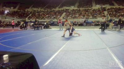 D4-126 lbs Cons. Semi - Connor Peterson, Page vs Nathanial Arrington, Bagdad HS