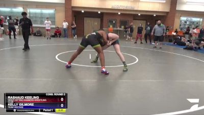 195 lbs Cons. Round 2 - Kelly Gilmore, Team Vantage vs Rashaud Keeling, Heavy Hitting Hammers Wrestling Club