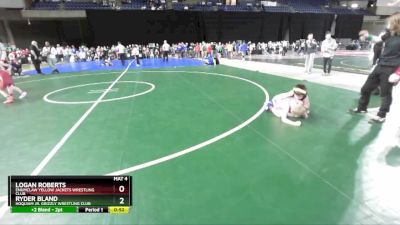 70 lbs Cons. Round 3 - Ryder Bland, Hoquiam Jr. Grizzly Wrestling Club vs Logan Roberts, Enumclaw Yellow Jackets Wrestling Club