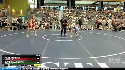 150 lbs Semifinals (8 Team) - Maddax Mobly, Sulphur vs David Halliburton, Marlow