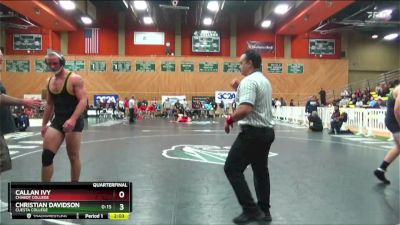 197 lbs Quarterfinal - Christian Davidson, Cuesta College vs Callan Ivy, Chabot College