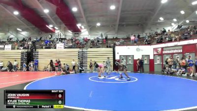 130-140 lbs Round 3 - John Vaughn, Warren WC vs Kylee Thomas, Franklin Central WC