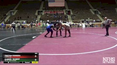 285 lbs Champ. Round 1 - Tristan Ferrera, Elberta HS vs Gabriel Gilbert, Valley High School