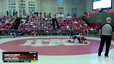 150 lbs Cons. Round 2 - Jabar Holmberg, Brentwood Academy vs Hayden Hervey, Battle Ground Academy