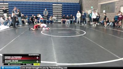 71 lbs Quarterfinal - Derek Gutierrez, Bulldog Wrestling Club vs Shane Cruise, Legacy Wrestling Academy