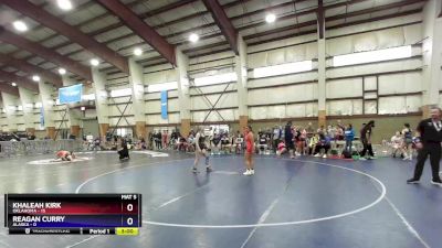 120 lbs Round 1 (4 Team) - Khaleah Kirk, Oklahoma vs Reagan Curry, Alaska