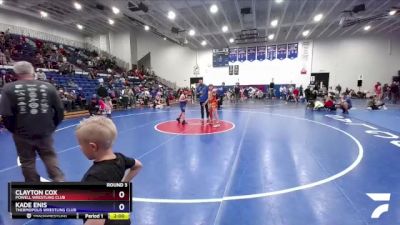 135 lbs Round 3 - Clayton Cox, Powell Wrestling Club vs Kade Enis, Thermopolis Wrestling Club