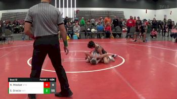80 lbs Placement Matches (8 Team) - Sebastian Gracia, Indiana Outlaws vs Hunter Meeker, Burnett Trained (OH)