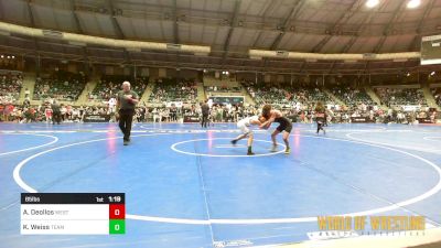 85 lbs Quarterfinal - Anselmo Deollos, Western Nebraska Elite vs Kai Weiss, Team Hammer Academy