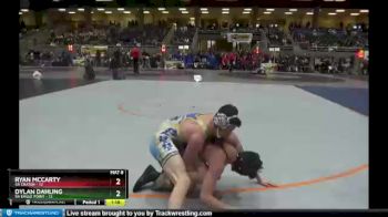 132 lbs Finals (8 Team) - Dylan Dahling, 5A Eagle Point vs Ryan McCarty, 5A Crater
