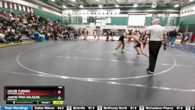 150 lbs Semifinal - Jadon Pina Salazar, Birdville vs Jacob Turner, McKinney North