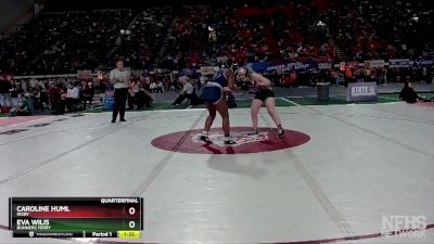 G 185 lbs Quarterfinal - Caroline Huml, Rigby vs Eva Wilis, Bonners Ferry