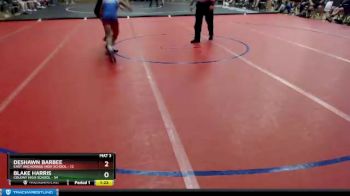 103 lbs Round 1: 4:30pm Fri. - Deshawn Barbee, East Anchorage High School vs Blake Harris, Colony High School