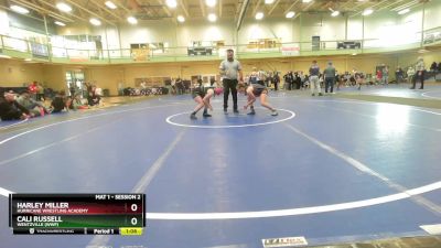 108-119 lbs Round 3 - Harley Miller, Hurricane Wrestling Academy vs Cali Russell, WENTZVILLE (WWF)