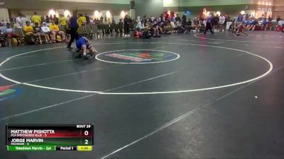 106 lbs Round 4 (16 Team) - Jorge Marvin, Michigan vs Matthew Pishotta, FCA Empowered Blue