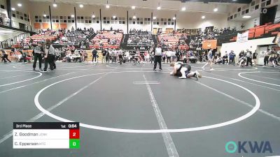 285 lbs 3rd Place - Zay Goodman, Jenks Trojan Wrestling Club vs Colton Epperson, Miami Takedown Club