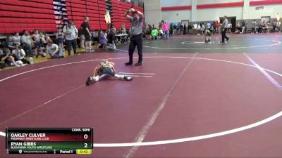 45 lbs Cons. Semi - Oakley Culver, Piedmont Wrestling Club vs Ryan Gibbs, Buckhorn Youth Wrestling