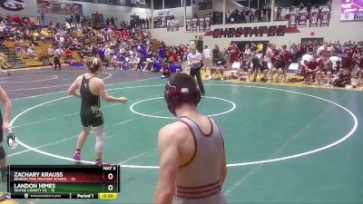 150 lbs 2nd Wrestleback (16 Team) - Taylor Townsend, Wayne County HS vs Kazimier Meriwether, Benedictine Military School