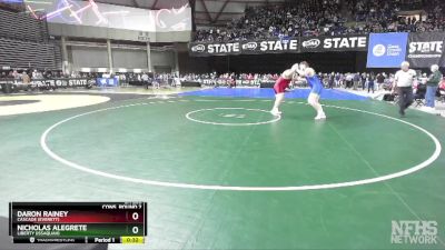 3A 285 lbs Cons. Round 2 - Daron Rainey, Cascade (Everett) vs Nicholas Alegrete, Liberty (Issaquah)