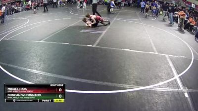 130 lbs Cons. Round 4 - Mikael Hays, MWC Wrestling Academy vs Duncan Whisinnand, WWC Predator Wrestling