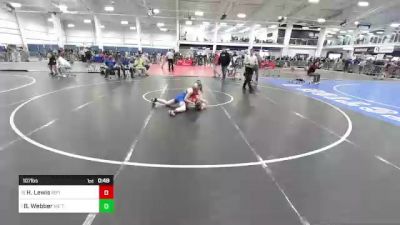 107 lbs Consi Of 8 #2 - Hailey Lewis, Riptide WC vs Brooklynn Webber, ME Trappers WC