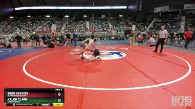 3A-215 lbs Quarterfinal - Kaleb Clark, Green River vs Tagr Holmes, Burns/Pine Bluffs