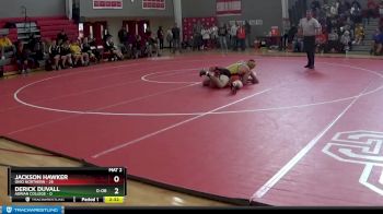 174 lbs Finals (2 Team) - Jackson Hawker, Ohio Northern vs Derick Duvall, Adrian College